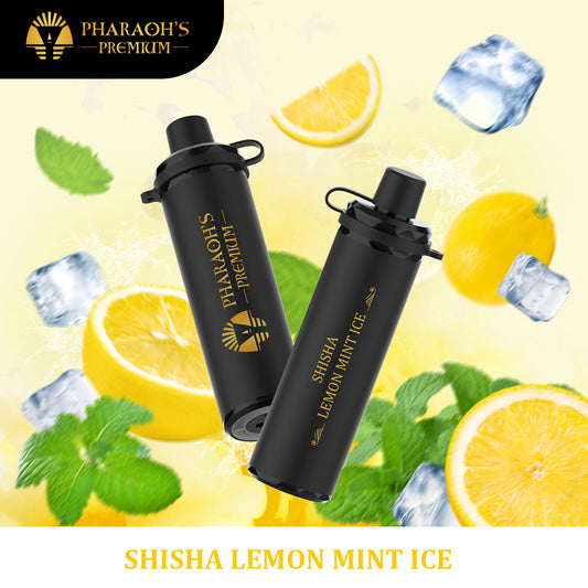 [ALBERTA] Pharaoh's Premium 16K Disposable - Shisha Lemon Mint Ice (10pc/carton)
