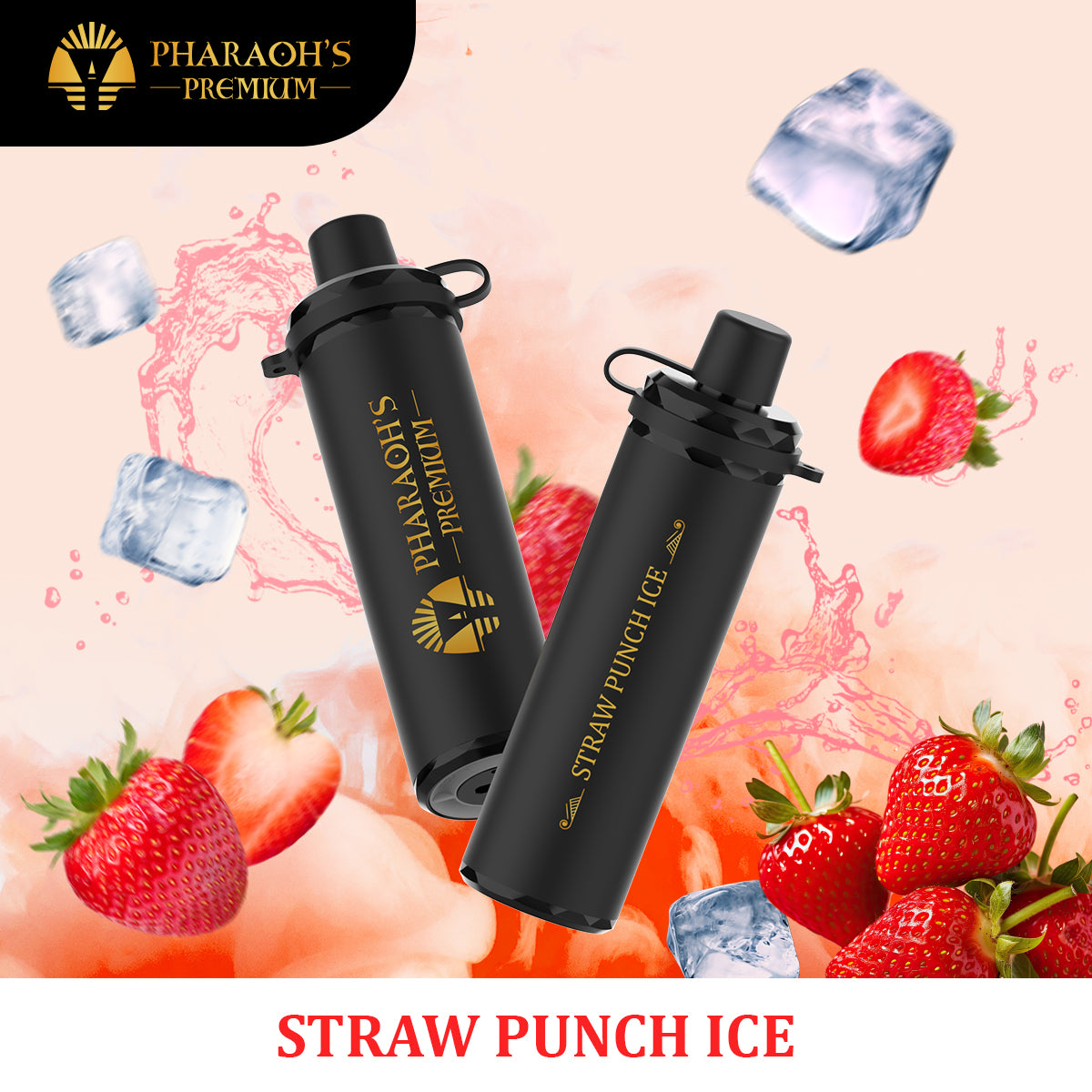 [ALBERTA] Pharaoh's Premium 16K Disposable - Straw Punch Ice (10pc/carton)