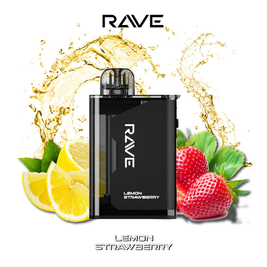 [FEDERAL] Rave 30K Disposable - Lemon Strawberry (5pc/carton)