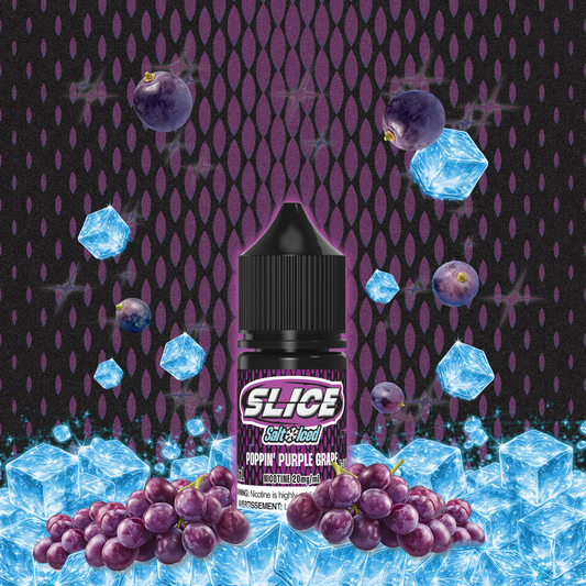 [ALBERTA] Slice E-liquid - Poppin' Purple Grape (Iced) Salt