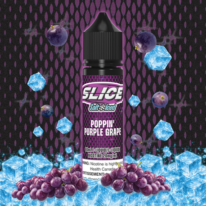 [ALBERTA] Slice E-liquid - Poppin' Purple Grape (Iced) Salt