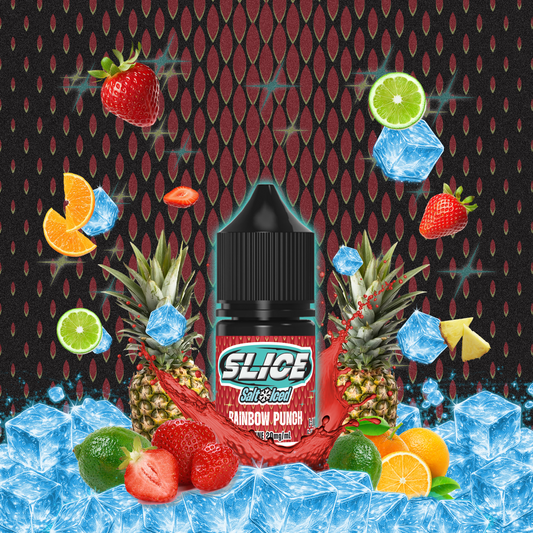 [ALBERTA] Slice E-liquid - Rainbow Punch (Iced) Salt