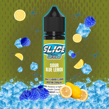 [ALBERTA] Slice E-liquid - Sour Blue Lemon (Iced) Salt