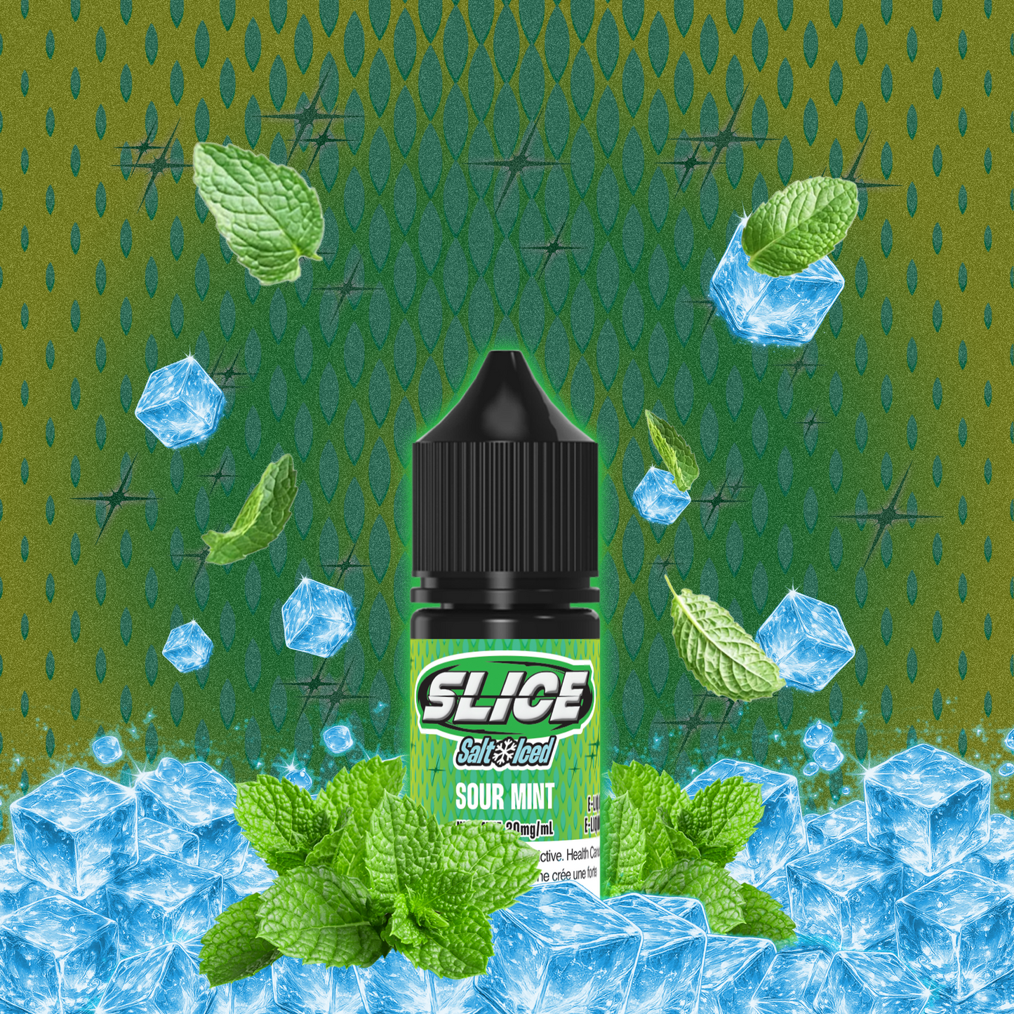 [ALBERTA] Slice E-liquid - Sour Mint (Iced) Salt