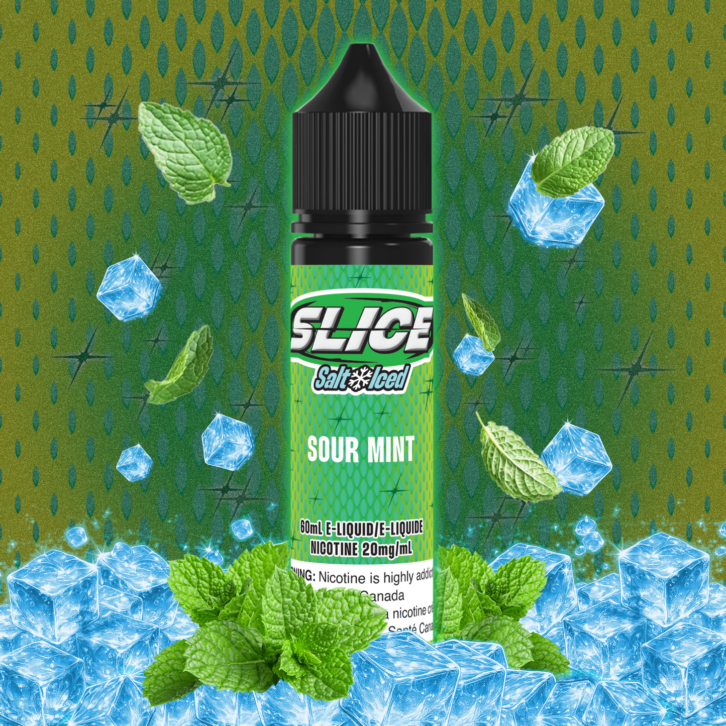 [ALBERTA] Slice E-liquid - Sour Mint (Iced) Salt