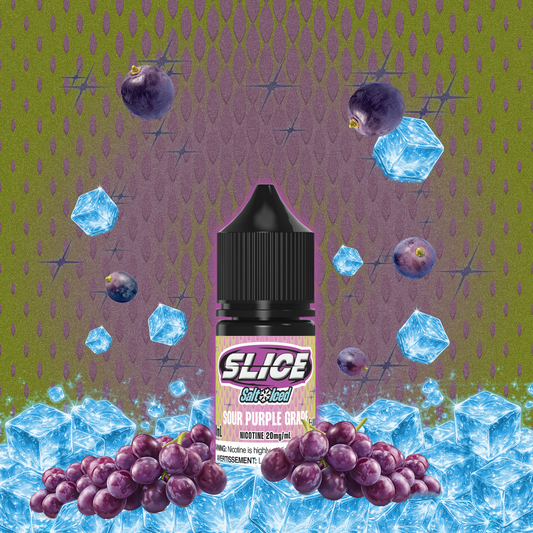 [ALBERTA] Slice E-liquid - Sour Purple Grape (Iced) Salt
