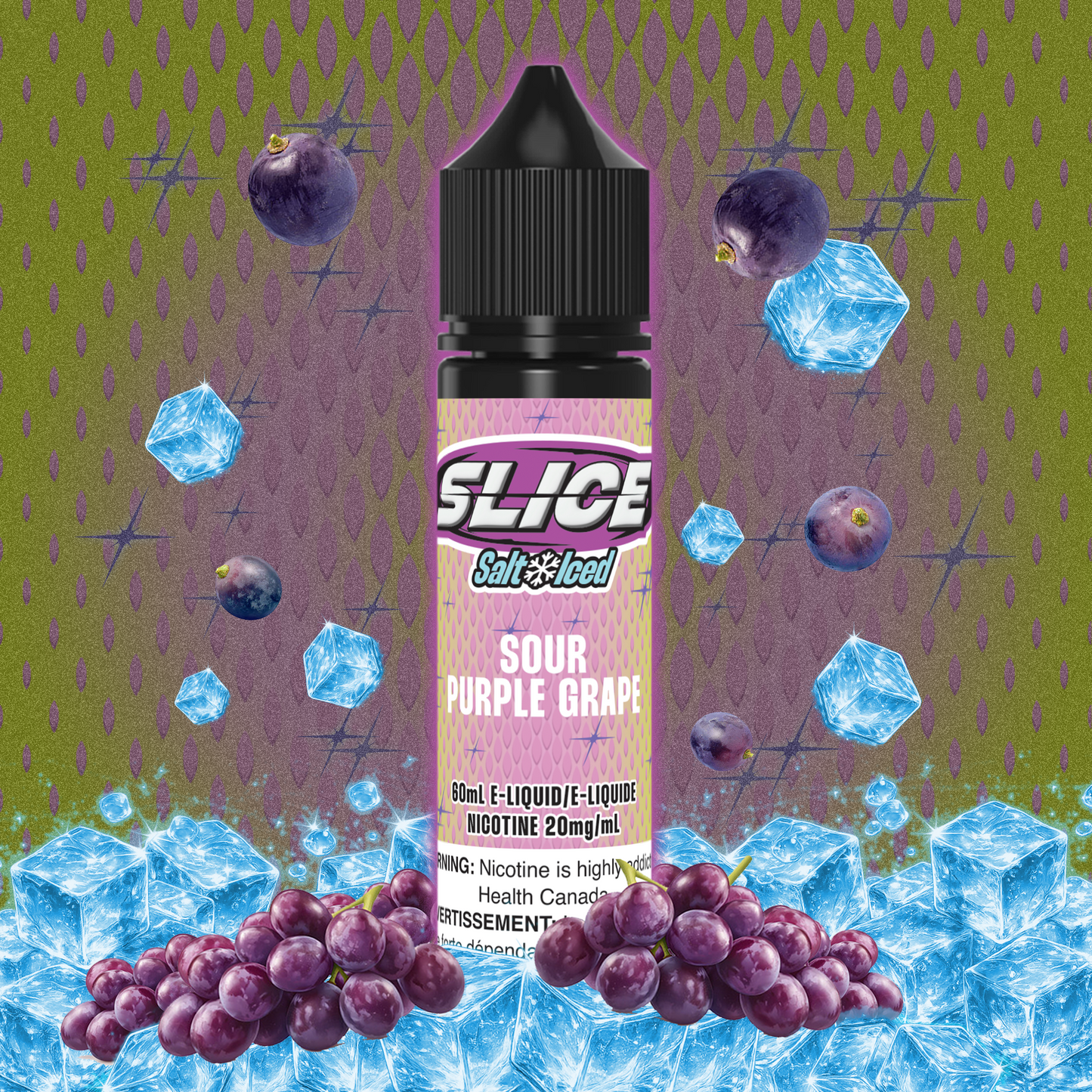 [ALBERTA] Slice E-liquid - Sour Purple Grape (Iced) Salt