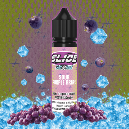 [ALBERTA] Slice E-liquid - Sour Purple Grape (Iced) Salt