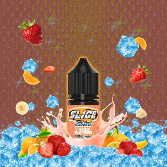 [ALBERTA] Slice E-liquid - Strawberry Orange Banana (Iced) Salt