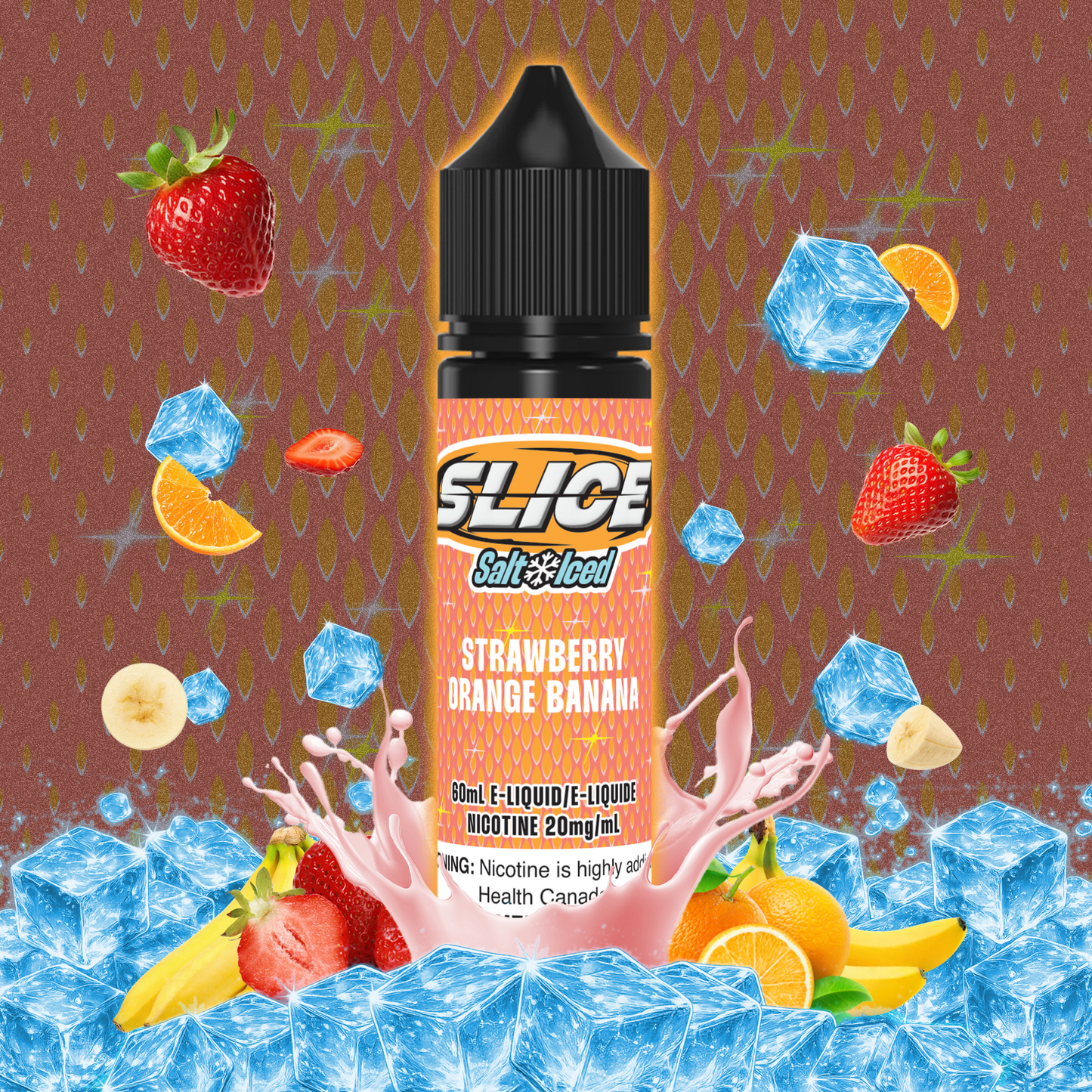 [ALBERTA] Slice E-liquid - Strawberry Orange Banana (Iced) Salt