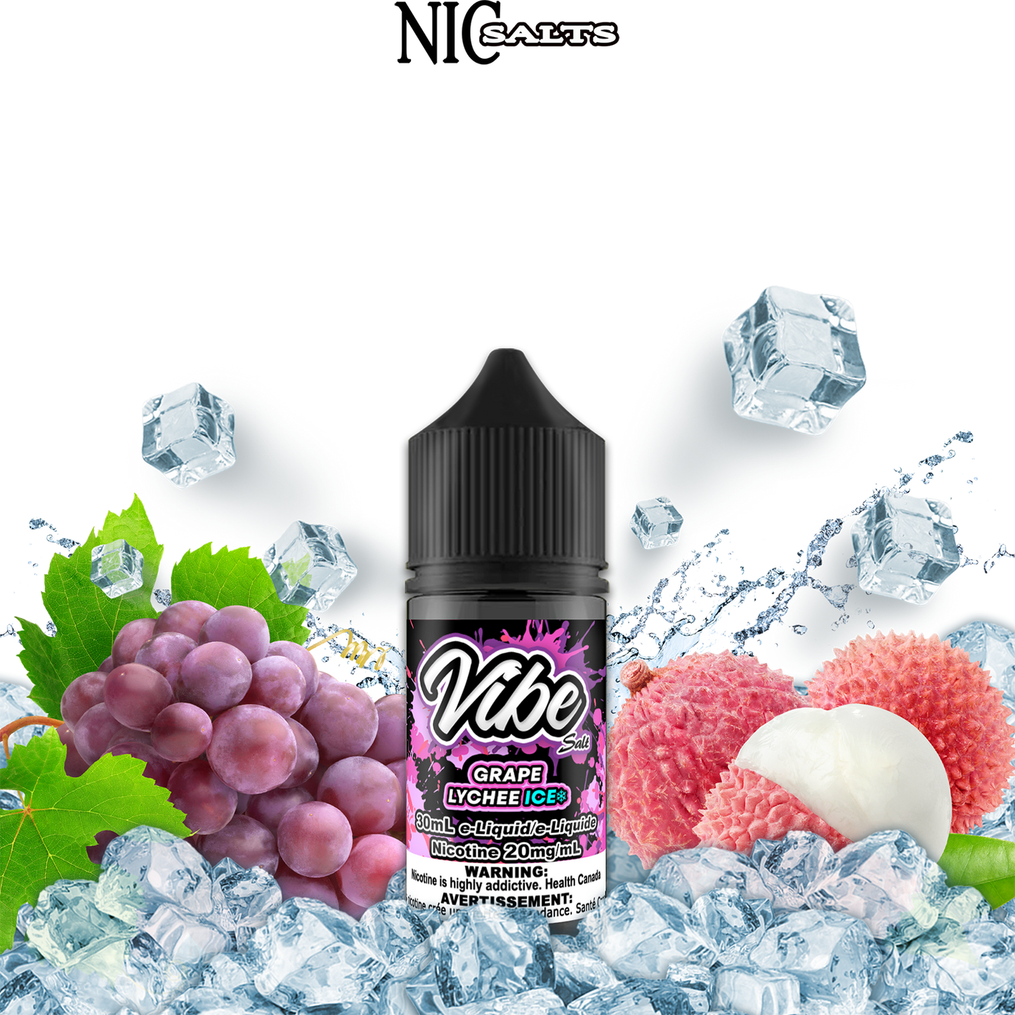 [FEDERAL] Vibe E-liquid - Grape Lychee Ice Salt