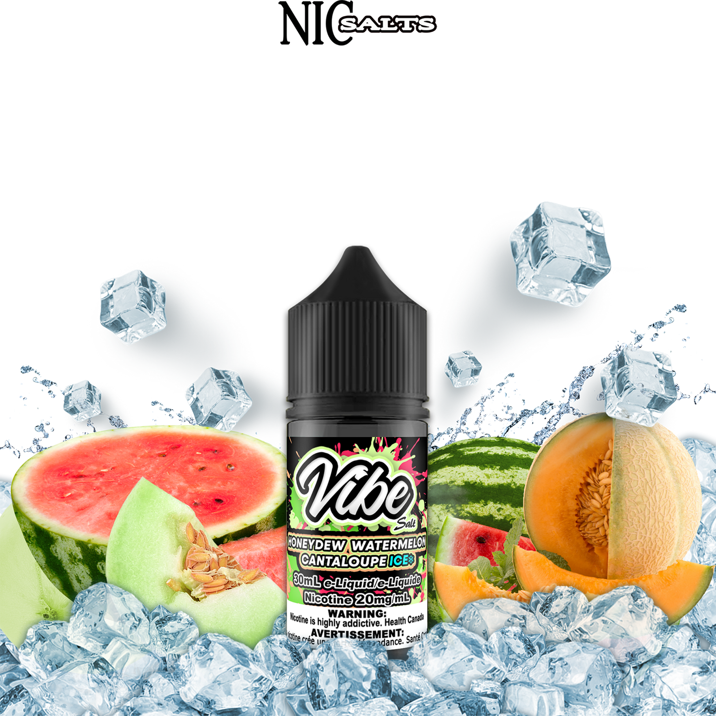[FEDERAL] Vibe E-liquid - Honeydew Watermelon Cantaloupe Ice Salt