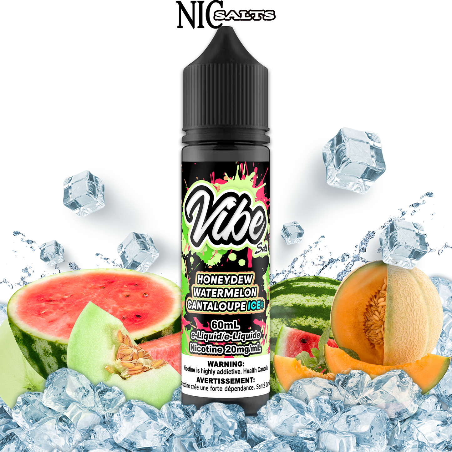 [FEDERAL] Vibe E-liquid - Honeydew Watermelon Cantaloupe Ice Salt