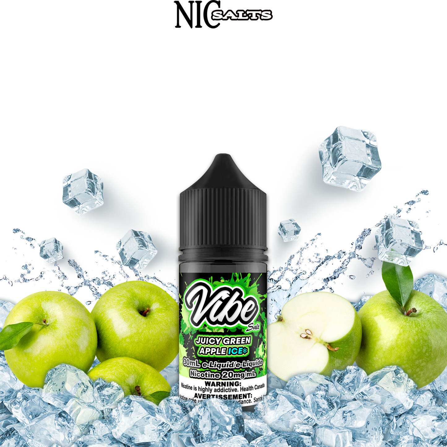 [ALBERTA] Vibe E-liquid - Juicy Green Apple Ice Salt