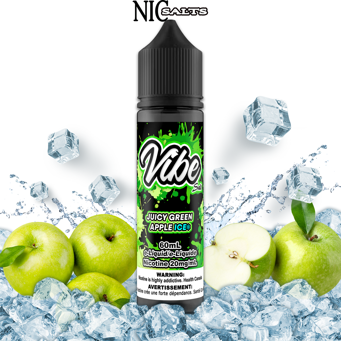 [ALBERTA] Vibe E-liquid - Juicy Green Apple Ice Salt