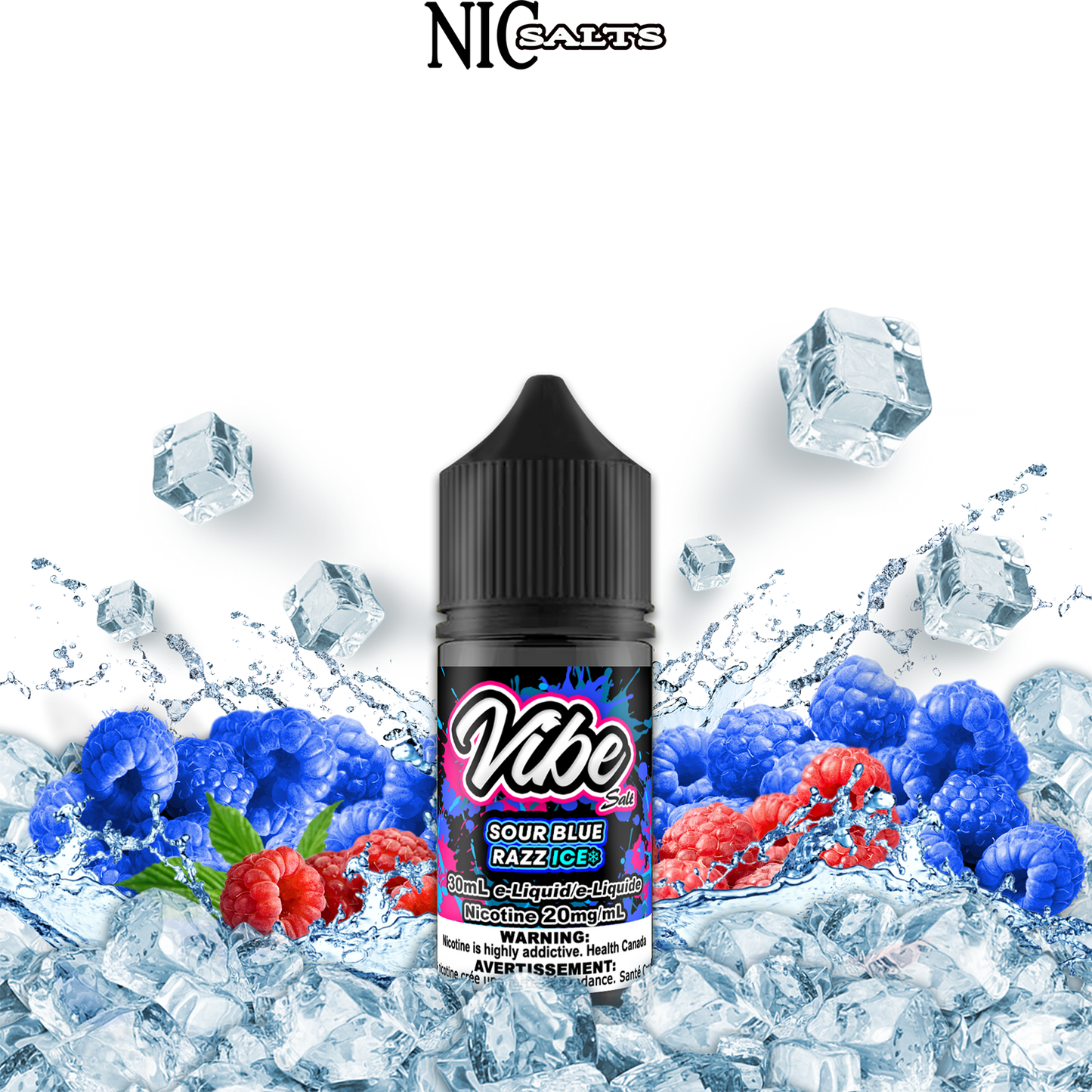 [ALBERTA] Vibe E-liquid - Sour Blue Razz Ice Salt