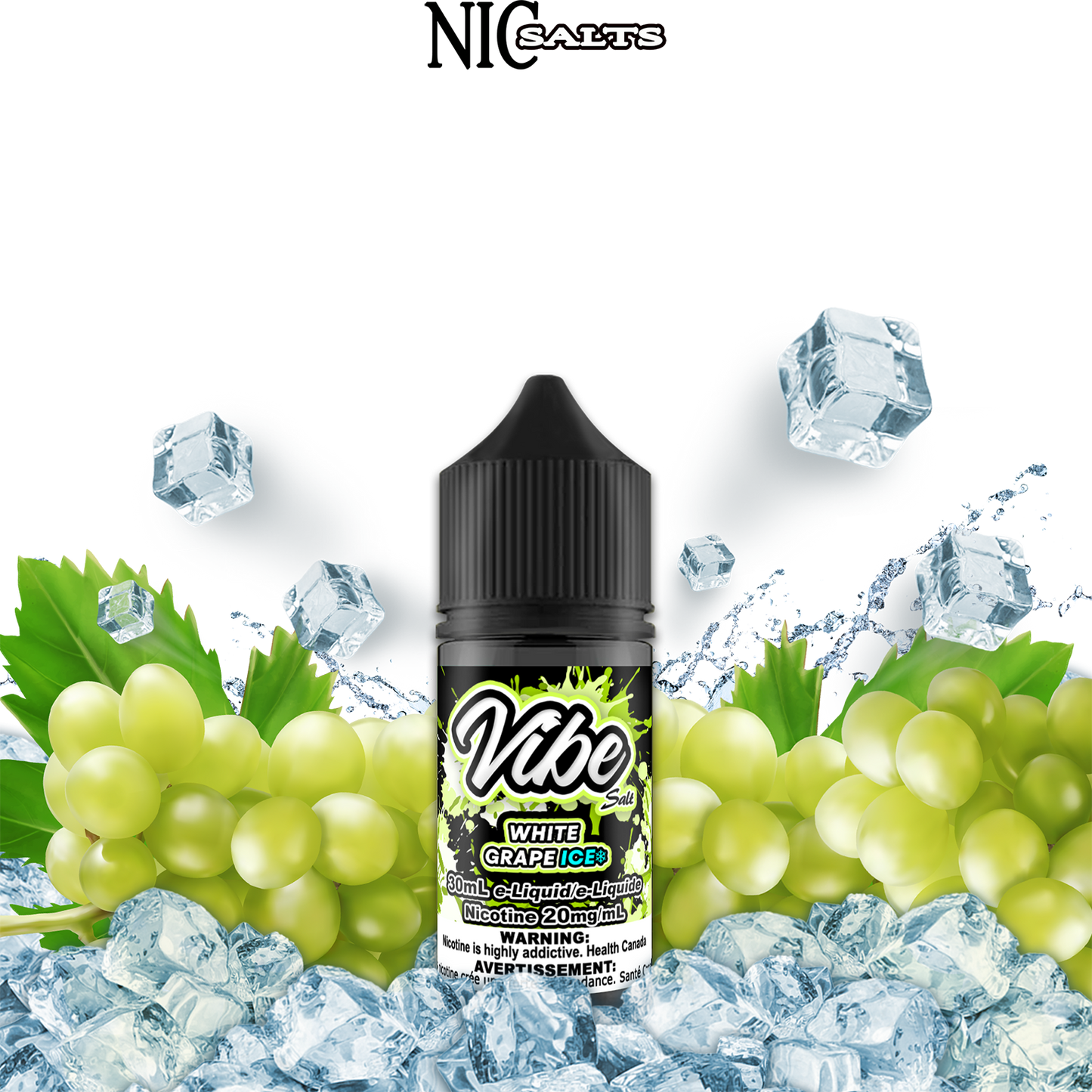 [FEDERAL] Vibe E-liquid - White Grape Ice Salt